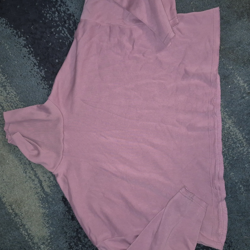 American Eagle Outfitters Super Soft Cropped Oversized Turtleneck Sweatshirt L